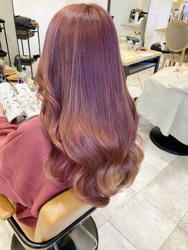 ラボヌールヘアーグレース 門前仲町店(La Bonheur hair grace) ラベンダー系カラー