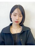 ボブ/ボブヘア/小顔ヘア/暗髪/20代30代40代