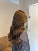 美髪/ワイドバング/レイヤーカット/くすみベージュ/新小岩駅