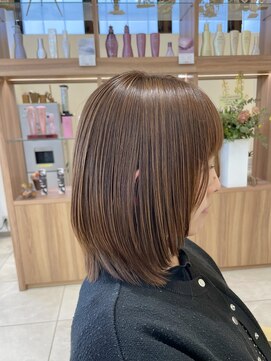 シュヴー 浦安店(CHEVEUX) 髪質改善/外ハネボブ/グレージュ/レイヤー/30代/40代