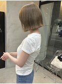 オリーブベージュ×ボブ☆