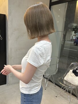 ムード タテマチ(mood tatemachi) オリーブベージュ×ボブ☆