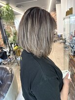 ルーナヘアー(LUNA hair)&nbsp;コントラストハイライト ハイトーン ハイライト ボブ  レイヤー