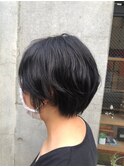 ショート×ゆるパーマ