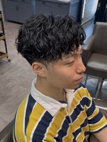 スタイル スマート サロン(STYLE smart salon)&nbsp;STYLE藤沢メンズカット黒髪刈り上げツイストスパイラルパーマ