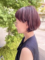 エム インターナショナル 春日部本店(EMU international)&nbsp;ピンクパープルでつくる柔らかボブ