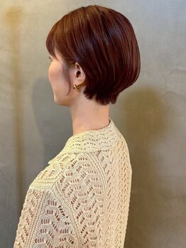 エルロンバイマフェ(AILERON by mahae)の写真/【キレイなシルエット】骨格に合わせたカットで小顔効果+こだわりの襟足で360°キレイ♪