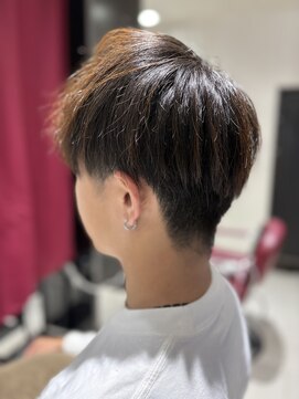 メンズツーブロックショート