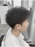 スパイキーショート×ツイストパーマ