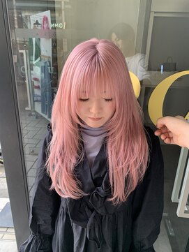 アクアオモテサンドウ(ACQUA omotesando) ◎ホワイティピンクカラー/ブリーチ1回/ホワイトピンク表参道