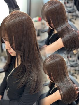 マーシュ ルーヴェ(marshu Luve) ブリーチなしダブルカラーで作るベージュ/レイヤーカット