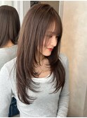 ハッシュカットレイヤーカットロング髪質改善トリートメント