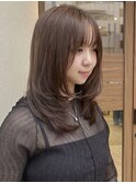 ミディアムレイヤースタイル◎