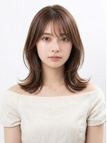 バーシャミ 博多(Baciami) 「小顔見えならこれ。韓国風くびれミディ×顔まわりレイヤー」