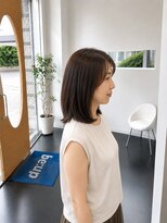 ビーアップヘアー(be:up hair) 自然な縮毛矯正と艶ブラウン