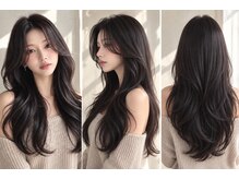 ガルボ ヘアー(garbo hair)の雰囲気（韓国風レイヤー女子急増中♪お手入れ簡単スタイルにイメチェン♪）