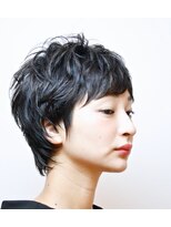 ヘア デザイン リスク(HAIR DESIGN RISK)&nbsp;【RISK 高橋勇太】カットが上手い モードな黒髪ベリーショート