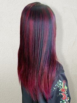 メイプルフェロー(MAPLE fellow) インスタ人気★映えるレッドカラー×艶サラストレート