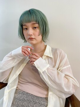 ピズム(PISM) オン眉バング/ミントグリーン