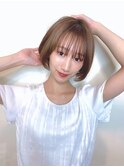 20代30代40代／小顔/ミルクティー/ボブ／ブリーチなし