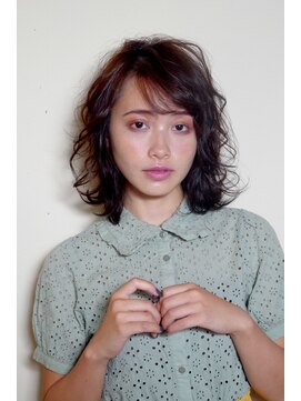 クシュ 所沢東口店(kusyu...) ペールベージュセクションカラーグラデーションカラー外ハネボブ