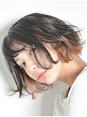 インナーカラー×ボブ