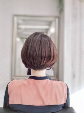 プレジール (Plaisir) 白髪染め＋イヤリングカラー　30代40代50代60代　紫　前下がり