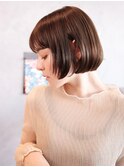 ■艶感大人カジュアルうる艶髪前下がりボブSOLセンター南22★