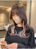 242ニュアンスカラーふんわりカールバイカラーヘルシースタイル