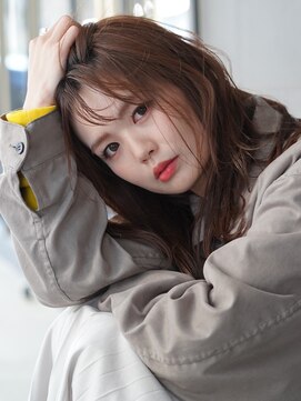 ヒース 姪浜(Heath) シースルーバング ニュアンスパーマ チョコレートブラウン