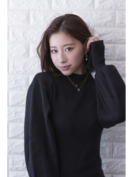 ノイン(noine) #2024#グレージュ#冬#春#ミディアム#ストレート