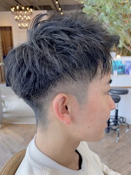 エターナル(ETERNAL) アッシュブラック/刈り上げ２ブロック/10代/20代/30代/40代