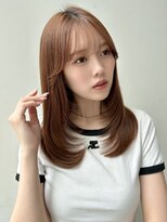 バイオレット 栄店(Violet) ワンカールレイヤー内巻きレイヤーロング縮毛矯正髪質改善