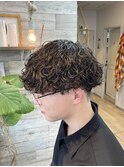 波巻きパーマ