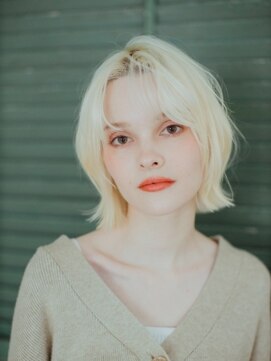 ポイントファイブバイソレイユ 藤沢店(.5 by SOLEIL) ハイトーンくびれボブ