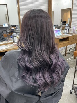 アジールヘア 北千住駅西口店(agir hair) ダークラベンダーアッシュカラー  韓国スタイル 北千住