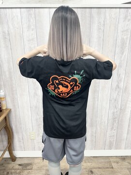 ラッズプラスエイチ(Lads+h) バレイヤージュ　ホワイトベージュ