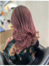 ヘアーバイフォーク 琴似店(Hair by VORK) ピンクバレイヤージュ