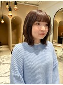 【natsumi】ベージュブラウン×ボブ