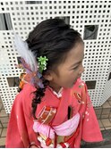 七五三/7歳/キッズヘア/あみおろし/鎌倉