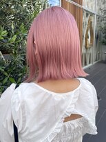 シーン(seen)&nbsp;【ペールピンク】小顔前髪くびレイヤーカットタッセルボブ