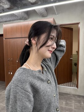 ニコ トウキョウ 渋谷(nico TOKYO) 顔まわりレイヤーハッシュレイヤー透明感オリーブグレージュ渋谷