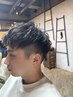 カット＋フェザーパーマ＋お顔そり　￥11000