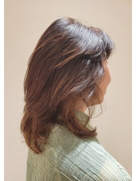 松本平太郎美容室 国立店 30代40代50代60代×ミディアムレイヤー×クリープパーマ