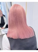 ハイトーン　ピンク　ブリーチ