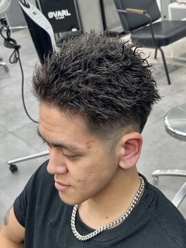 オーバルバイアピッシュ(OVARL by apish) メンズショートパーマ/ツイスパ/ツイストパーマ/フェード