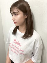 ラグナ(LAGUNA)&nbsp;ナチュラルグレージュ/ロブ/ミディアムボブ/ブリーチなし