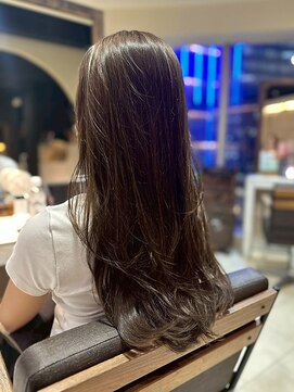 ヘアリゾート粋 ティガ 池袋店(tiga) 艶髪/ウェーブ/髪質改善/ブラウンアッシュ/ロング