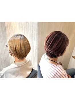 【最先端×髪質改善×艶カラー】髪にやさしい施術＆厳選されたカラー剤を使用◎新色も定期的に導入！
