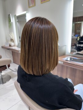 アッシュ 大宮店(Ash) ブリーチ縮毛矯正【ハイライト】